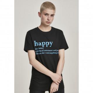 T-shirt för kvinnor Mister Tee happy definition