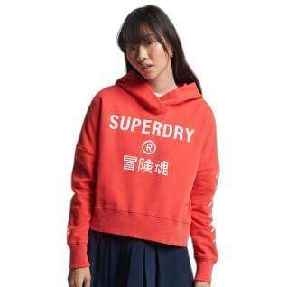 Sweatshirt med huva för kvinnor Superdry Sport