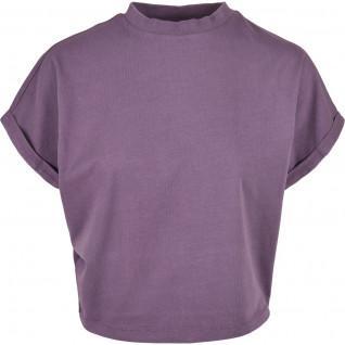 T-shirt för kvinnor Urban Classics short pigment dye découpé-grandes tailles