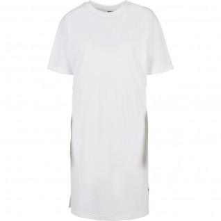Klädd T-shirt för kvinnor Urban Classics organic oversized slit-grandes tailles