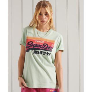 Lätt T-shirt för kvinnor Superdry Vintage Logo Cali