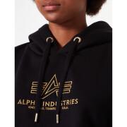 Huvtröja för kvinnor Alpha Industries basic cos embroidery