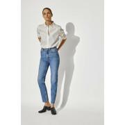 Skinny jeans med hög midja för kvinnor Selected Amy chambly