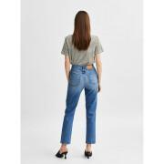 Skinny jeans med hög midja för kvinnor Selected Amy chambly