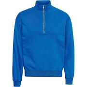 Sweatshirt med 1/4 dragkedja Colorful Standard Organic pacific blue