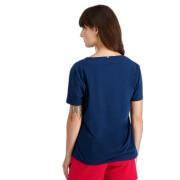 T-shirt med v-ringning för kvinnor Le Coq Sportif Essentiels N°2