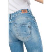 Jeans med hög midja för kvinnor Le Temps des cerises Pulp Flare Axis