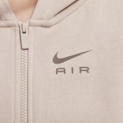 Huvtröja med hel dragkedja för kvinnor Nike Air Fleece