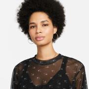 Crop T-shirt i mesh för kvinnor Nike Air AOP