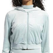 Sweatshirt med dragkedja i sammet för kvinnor Reebok Classics Energy Q4