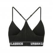 Urban classic triangel-bh med logotyp för kvinnor