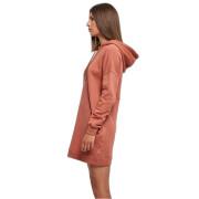 Oversize klänning med huva och sweatshirt för kvinnor Urban Classics Organic Terry