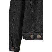 Oversized jeansjacka för damer med sherpakrage Urban Classics