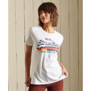 Kortärmad T-shirt för kvinnor Superdry Logo Vintage