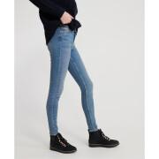 Skinny jeans med midjeresår för kvinnor Superdry Super Crafted